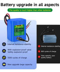 5600mAh 12V lithium battery pack with charger and bare leads for 12V devices, highlighting quality and features.
