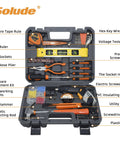 130 Piece Home Tool Kit With 3.6 Volt Cordless Screwdriver includes spirit level, hammer, pliers, sockets, bits in case