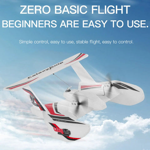 Amphibious RC Plane For Water Land And Air 3 Channel Remote Control Airplane Boat That Transforms Between Sea And Sky 2.4GHz