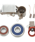 Solid As A Rock Alternator Rebuild Kit For Pickup Trucks With 2.4L Inline Four Engine 1985 Through 1991 Grease Monkey Approved parts including voltage regulator and bearings.