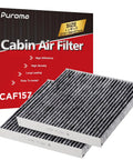 2 Pack Premium Activated Carbon Cabin Air Filter For Select Lexus Mazda Subaru And Toyota Vehicles Including Camry Corolla RAV4 Highlander