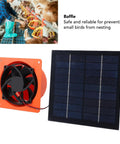 20W Solar Powered Exhaust Fan Kit with Monocrystalline Silicon 5V Panel, bird-proof baffle, vent fan for coops and greenhouses
