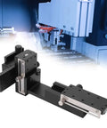 Manual XYZ Translation Stage 40 x 90mm Linear Stage for Precision Alignment in Optical Equipment shown with machinery