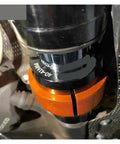Universal CNC Front Fork Oil Seal Driver Tool Kit 28 To 50mm for dirt bike suspension maintenance in use on motorcycle