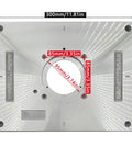 Heavy Duty Aluminum Router Table Insert Plate For Woodworking Benches With Slick Router Insert Rings And Hardware No Sweat Setup Hella Durable 12 Inch Router Base Replacement, showing dimensions.