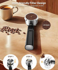 User-friendly filter design for 20 Bar Espresso Coffee Maker delivering smooth barista shots at home.