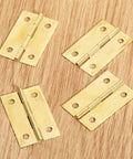 Four Solid Antique Gray Furniture Hinges For Wooden Jewelry Crates Pretty Slick No Sweat Installation Includes Mounting Screws Smooth 270 Degree Rotation Real Nice For Wardrobes And Home Storage Cabinets