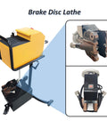 Pro Grade Brake Disc And Drum Lathe For Quick On Vehicle Repairs, Handles Up To 450mm Discs, Grinding Speed 8.5 mm Per Min