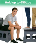 Road Ready Portable Camping Outdoor Toilet For Adults With Secure Snap Lid, Super Sturdy Foldable Travel Potty And Leak Proof Porta Potty For Rv Vans Grey, showing sturdy design for weight support.