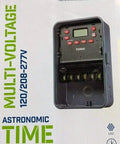 Plug-and-Play Astronomic 7 Day Time Switch for Auto On Off Scheduling, 120 277 VAC, 1 Channel DPST, digital display, open view