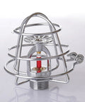 Tough As Nails Automatic Fire Sprinkler Head Machined From Solid Brass Secured By Reinforced Steel Guard Cage Optimized For Rapid Heat Trigger At 68 Degree Celsius Limit.