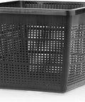 11 By 9 Inch Square Plastic Slotted Mesh Pond Plant Baskets for Water Gardens Ponds and Aquariums shown in black
