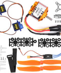 Kickass Rc Aircraft Motor And 30a Esc Set With 2212 Kv2200 Brushless Motor, sg90 servos, and propellers for easy installation.
