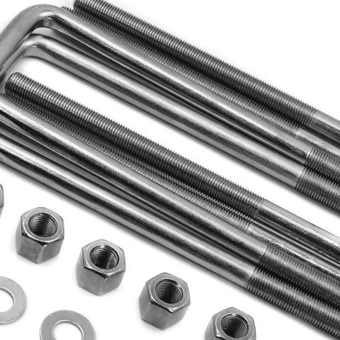 Direct OEM Replacement Rear Axle U Bolt Plate Spacer Kit For 1988 2000 Chevy GMC C1500 K1500 Tahoe detailed components