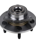 Front view of Front Wheel Hub And Bearing Assembly 515072 For Dodge Ram 1500 2002-2008 Front, 5 Lug, fits Crew Cab and Regular Cab.