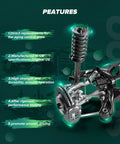 12-piece front suspension kit components including coil spring and control arms for Toyota Corolla 2009–2013