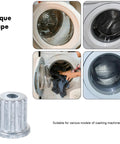 2 Pack Metal Washer Agitator Replacement Parts, Beefed Up Heavy Duty Stainless Steel Components For Durable Performance, Extend Washer Life, Cut Down Repairs, Easy Fit For Most Top Load Machines, silver splined agitator part for top-load washer