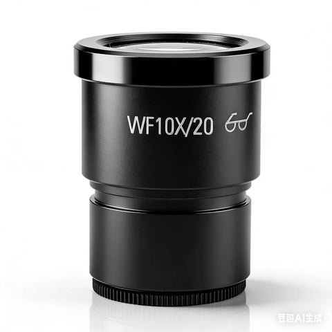 Wide Field Stereo Microscope Eyepiece 10X Magnification With 30mm Mount WF10X20 black metal optical glass eyepiece