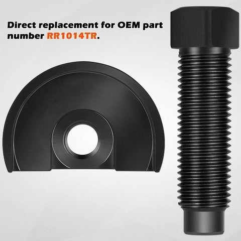 RR1014TR transmissions countershaft front bearings puller, black metal tool with circular head and long threaded shaft.