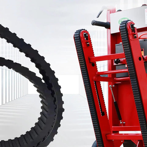 Ditch The Struggle With This Heavy Duty Electric Stair Climbing Hand Truck For Easy Moving Loads That Fold Up Small And Powers You Up Any Flight In Style featuring robust crawler design.