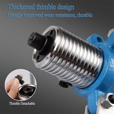 Close-up of Heavy Duty Hydraulic Gear Puller 20 Ton with thickened thimble design and detachable thimble feature.