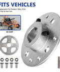 Go Kart Rear Sprocket Kit 60T 420 Chain With 1 Inch Bore And One Quarter Inch Keyway, 8 Hole Hub, Heavy Duty Steel Sprocket For Predator 212cc And 196cc Go Kart Trike Parts, Easy Install And Durable Ride