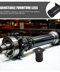 Adjustable Stainless Steel Furniture Legs With Non Slip Feet 4 Pack Heavy Duty Levelers For Cabinets And Sofas Height Adjustment