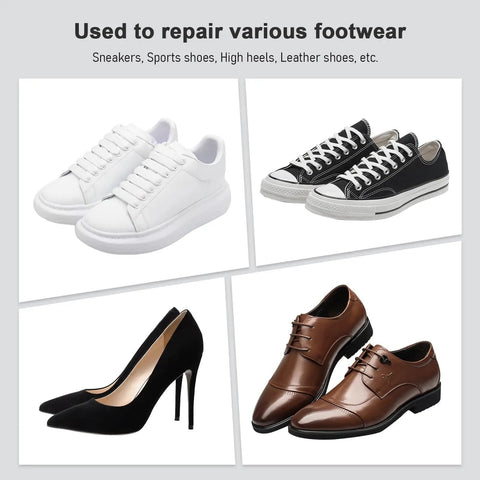 Self Adhesive Heel Patches For Sneakers And Boots, 6 Pairs Thin Microfiber Leather Repair Patches To Fix Holes And Wear