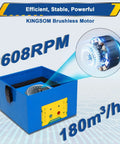 Compact Desktop Solder Fume Extractor With 2 In 1 Filter featuring brushless motor and 180 cubic meters per hour airflow
