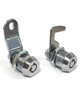 Dual Pack Tubular Cam Toolbox Lock Replacement Five Eighth Inch With Hook Cam Keyed Alike With Four Keys And Four Bolts Opening Size