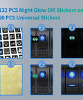 Beefed Up 8 Gang 12V Marine Rocker Switch Panel With PD Type C And USB Charger DC 12 24V LED Voltmeter Boat Dash Button Toggle Switch Pre Wired 5 Pin SPST On Off For Car RV ATV UTV Truck Yacht Ship shown with DIY stickers.