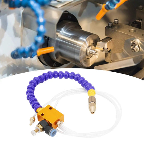 2 Pack Mist Coolant Lubrication Spray System For CNC Lathe Milling And Drilling, Mist Sprayer With 8mm Air Pipe displayed
