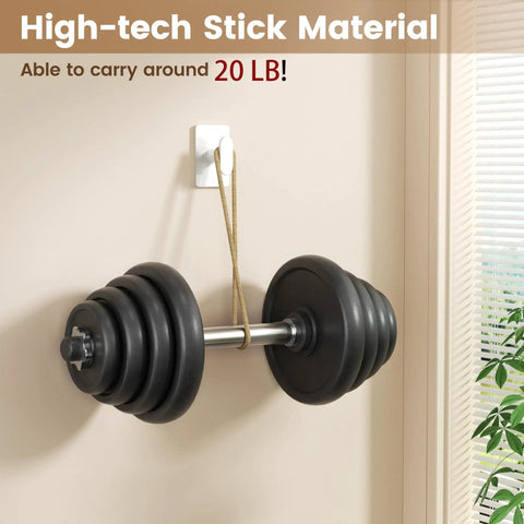 Zero Stress Hanging With These Badass Adhesive Towel Hooks Four Pack Delivers Rock Solid Twenty Pound Grip Using Super Dense Double Sided Tape Sticks To Any Surface Instantly While Minimalist White Design Blends Right In And Waterproof Build Fights Off