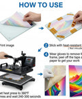 How to use 4 Pack Sublimation Glass Photo Blanks 11.8 Inch Long and 7.87 Inch Wide Wall Mount Frames; printing steps