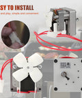 2.0 RPM Auger Motor Replacement For Pit Boss Camp Chef Wood Pellet Grills Universal 120V 60Hz unit with wires and plug