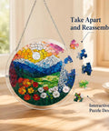 Colorful 83 Piece Little Bird Suncatcher Puzzle Kit For Doors Garden And Window Hanging Dope DIY Suncatcher Kit showing interactive design