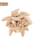 Beech Wood Joiner Biscuits 100 Piece 45x16x3.8mm for DIY woodworking cabinets and furniture assembly, showing durable beech connectors