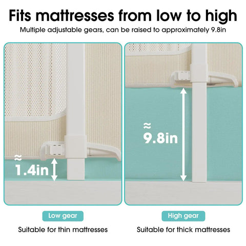 36 Inch Portable Bed Rail For Toddlers Foldable Travel Guard For Twin Beds And Camper Bunks Easy Setup Collapsible Safety Rail