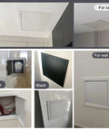 Heavy Duty Metal Ceiling Access Panel For Drywall Utility Rooms Slick White Flush Mount Hatch for ceiling and wall access.