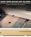 10 Inch MDF Dado Throat Plate Insert for Contractor Table Saws Replacement Cover Fits Standard and Dado Blades Quick Install