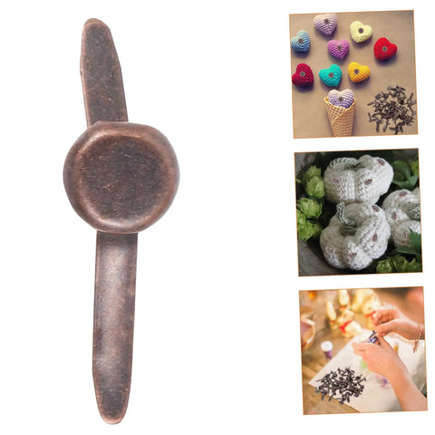 Fifty Piece Double Foot Spikes Metal Brads For Scrapbooking And DIY Crafts Durable Paper Fasteners For Card Making