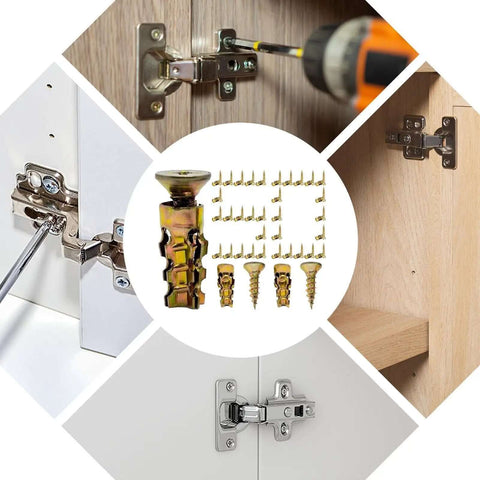 Fix Sagging Doors Fast With Short Expansion Screws For Wood Or Metal Use Thread Repair Inserts To Lock Hinges Tight So Your Wardrobe And Cabinet Snap Back Into Alignment Without Breaking The Bank Or Replacing The Whole Thing Today. 50-piece screw kit for cabinet hinges