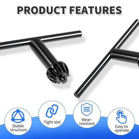 Heavy Duty Drill Chuck Key With 6mm Head For 1.5 To 13mm Drill Chucks showcasing stable structure and wear-resistant design.
