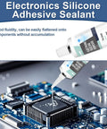 Transparent 100ml Conformal Coating For Electronics With Silicone Adhesive Sealant on circuit board