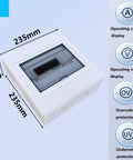 Dual Power Generator Transfer Switch 63A 110V With LED Display showing dimensions and protection features
