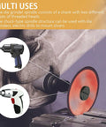 Beefed Up Mounting Mandrel Set for Die Grinder shown in use with Type One Cut Off Wheel, illustrating multi-tool compatibility.