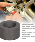 Shop Essential Wheel Stud Installer Tool aligns tire studs straight with metal design, used for effortless installation on vehicles.