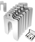 70 Pcs Stainless Steel Slotted Shim Kit For Leveling And Calibration In Machinist Shops Includes 2 Inch By 2 Inch Shim Stock