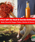 Reaper Ghost Pepper All In One Starter Grow Kit With Seeds And Growing Supplies For Beginners Includes Bhut Jolokia Seeds