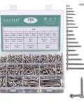 780 Piece Stainless Steel Sheet Metal Screws Assortment Kit Pan Head Self Tapping Screws In Sizes 4 6 8 10 304 Stainless Steel